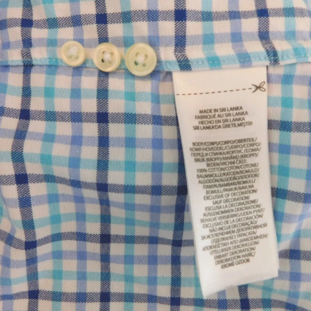 Polo‎ Ralph Lauren Mens XL Classic Fit Blue Plaid Long Sleeve Button Down Shirt